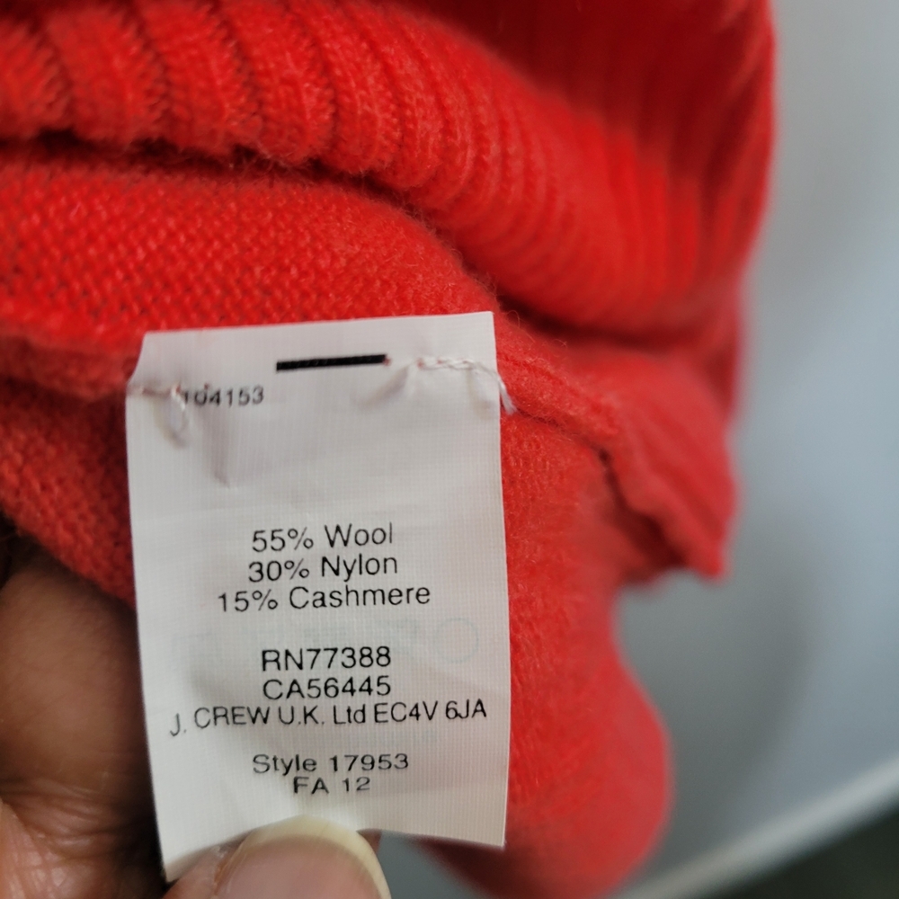 J. Crew Women's Crewneck Sweater - Bright Red - Picture 4 of 10